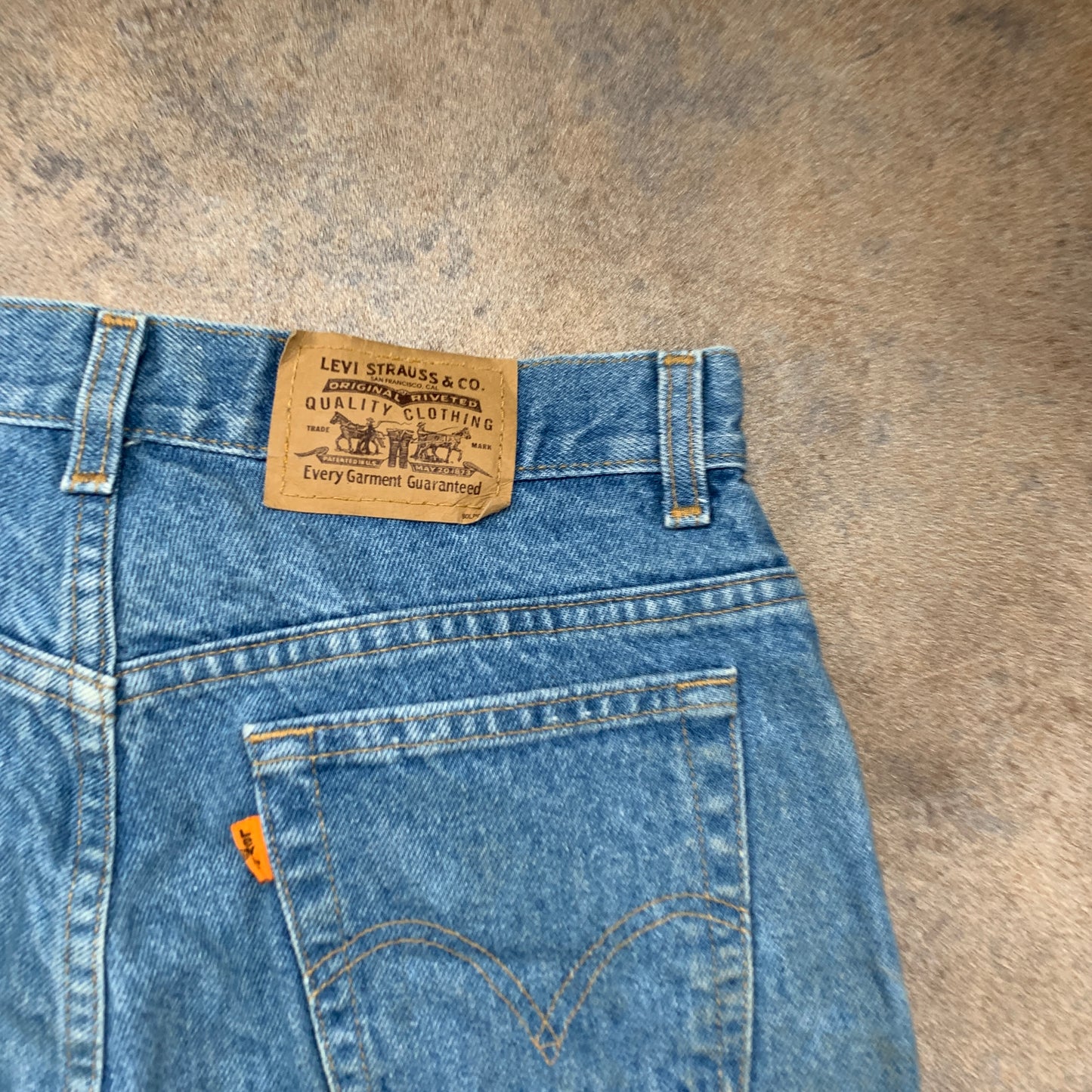 Vintage LEVI'S Jeans W30 L32 Mens Regular Fit Straight Blue 70s