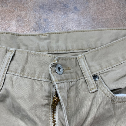 LEVI'S 510 Jeans W34 L29 Mens Skinny Fit Beige