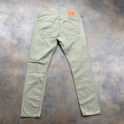 LEVI'S 510 Jeans W34 L29 Mens Skinny Fit Beige