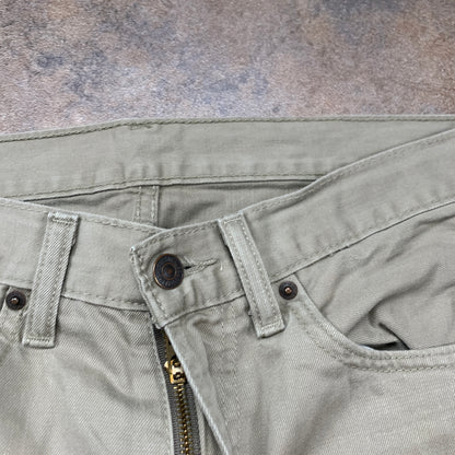 LEVI'S 505 Jeans W34 L34 Mens Regular Fit Straight Beige