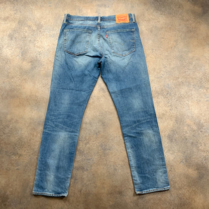LEVI'S 508 Jeans W34 L31 Mens Slim Fit Straight Blue