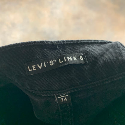 LEVI'S Line 8 Jeans W34 L33 Mens Slim Fit Grey