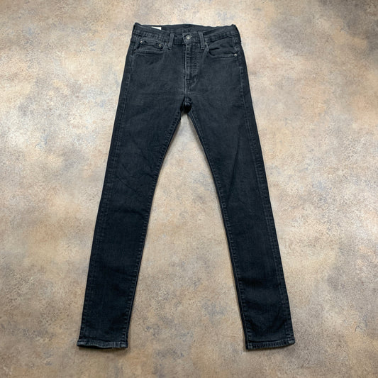 LEVI'S 519 Jeans W28 L31 Mens Skinny Fit Grey