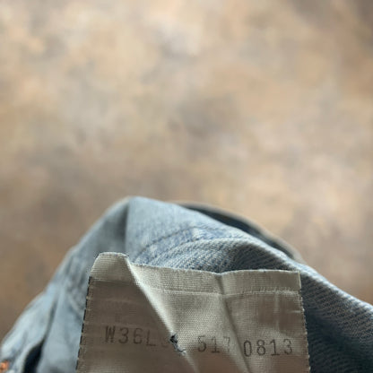 Vintage LEVI'S 517 Jeans W36 L30 Mens Regular Fit Straight Blue