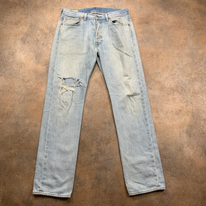 LEVI'S 501 Jeans W32 L33 Mens Regular Fit Straight Blue