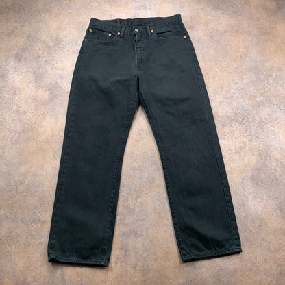 Vintage LEVI'S 751 Jeans W34 L30 Mens Regular Fit Straight Black