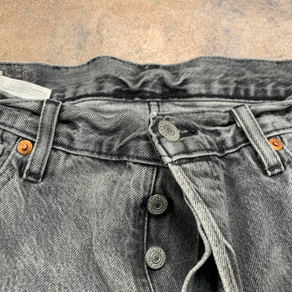 LEVI'S 501 Jeans W34 L32 Mens Regular Fit Straight Grey