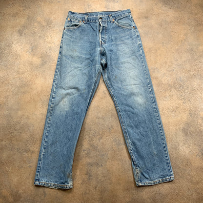 Vintage LEVI'S 522 Jeans W32 L30 Mens Slim Fit Tapered Blue