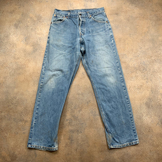 Vintage LEVI'S 522 Jeans W32 L30 Mens Slim Fit Tapered Blue