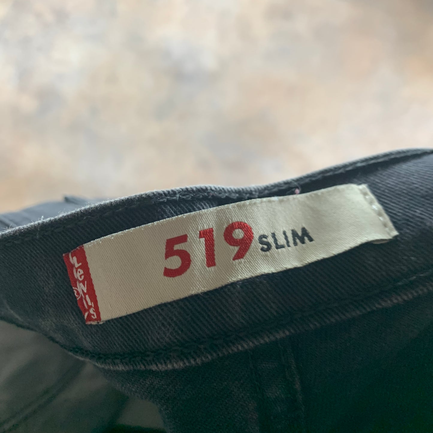 Vintage LEVI'S 519 Jeans W34 L34 Mens Slim Fit Grey
