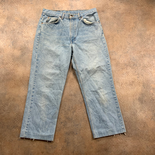 Vintage LEVI'S Jeans W34 L25 Mens Regular Fit Straight Blue 70s