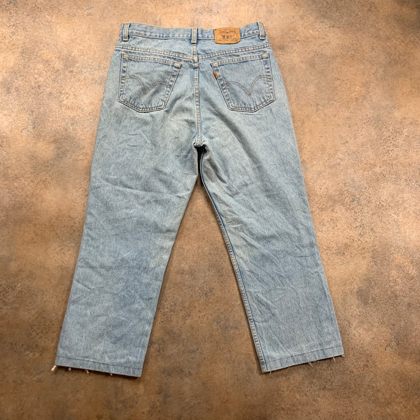 Vintage LEVI'S Jeans W34 L25 Mens Regular Fit Straight Blue 70s