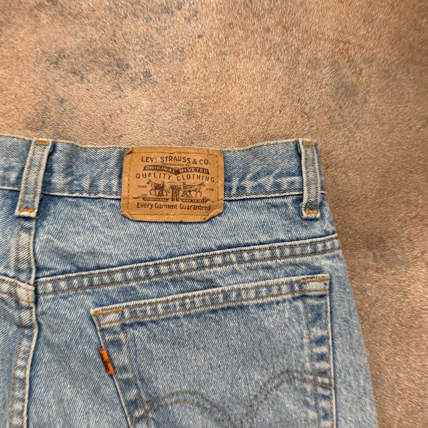 Vintage LEVI'S Jeans W34 L25 Mens Regular Fit Straight Blue 70s
