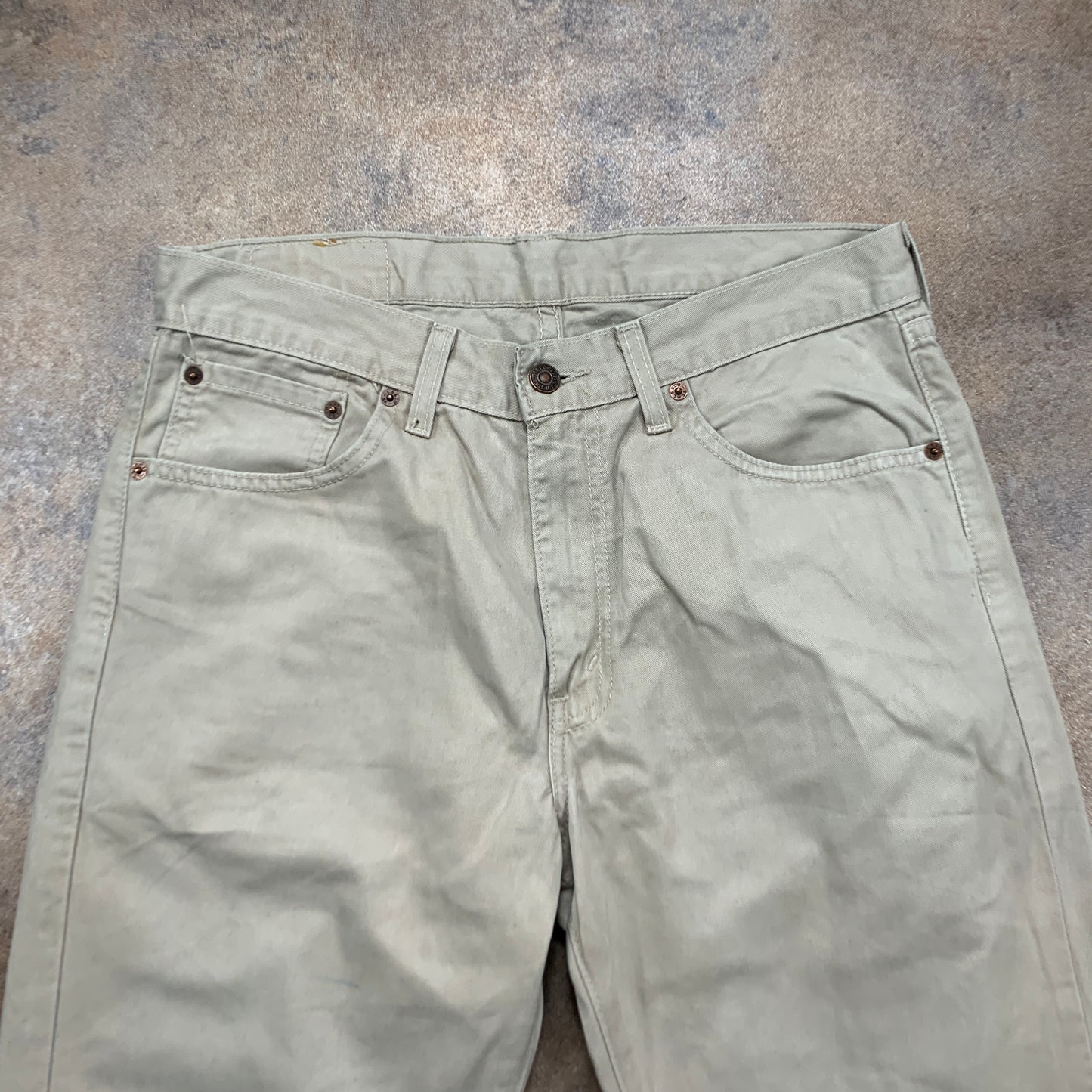 Vintage LEVI'S 581 Jeans W32 L30 Mens Regular Fit Straight Beige