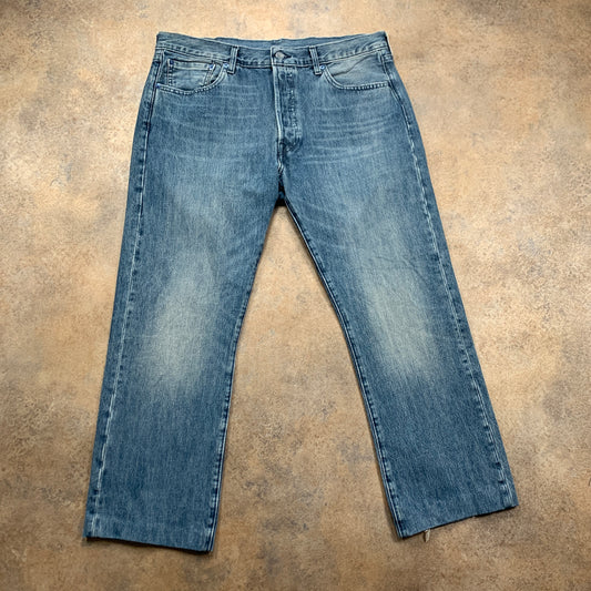LEVI'S 501 Jeans W34 L27 Mens Regular Fit Straight Blue