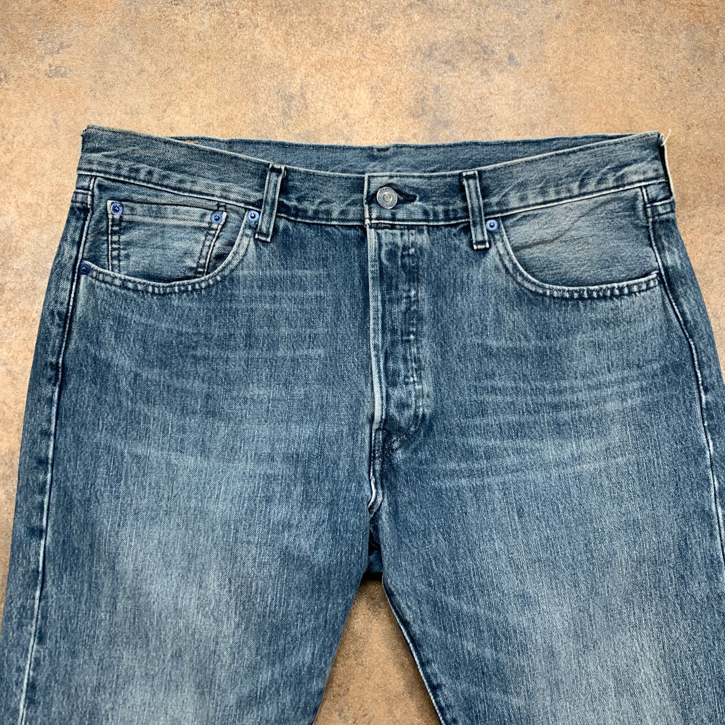 LEVI'S 501 Jeans W34 L27 Mens Regular Fit Straight Blue