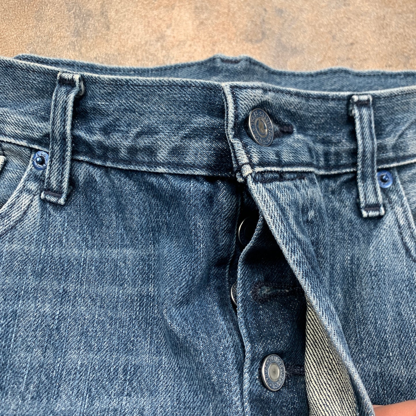 LEVI'S 501 Jeans W34 L27 Mens Regular Fit Straight Blue