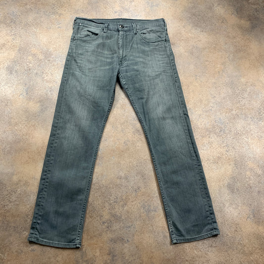 LEVI'S Jeans W34 L31 Mens Regular Fit Straight Grey