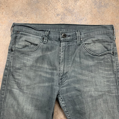 LEVI'S Jeans W34 L31 Mens Regular Fit Straight Grey