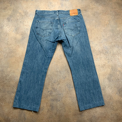 LEVI'S 501 Jeans W34 L27 Mens Regular Fit Straight Blue