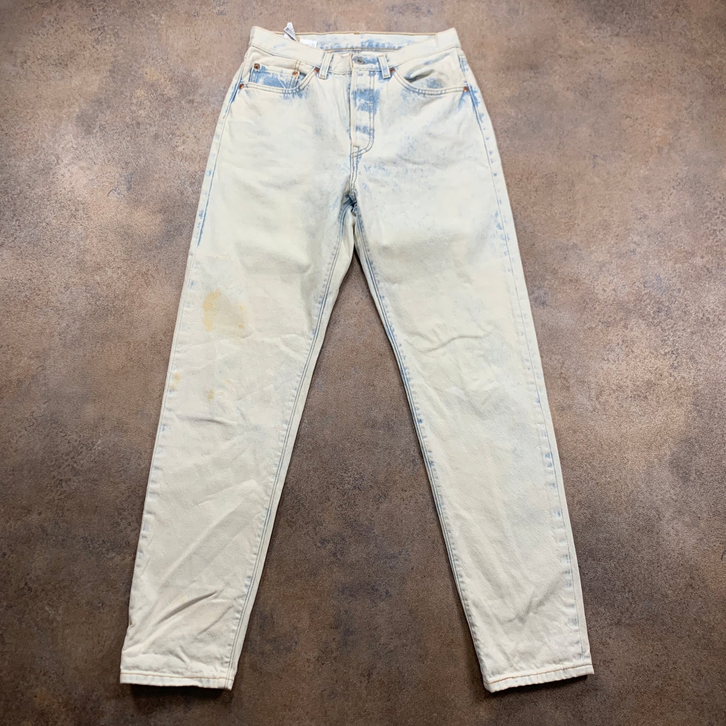 LEVI'S 501 Jeans W27 L31 Mens Regular Fit Tapered Blue