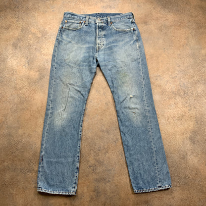 LEVI'S 501 Jeans W32 L30 Mens Regular Fit Straight Blue