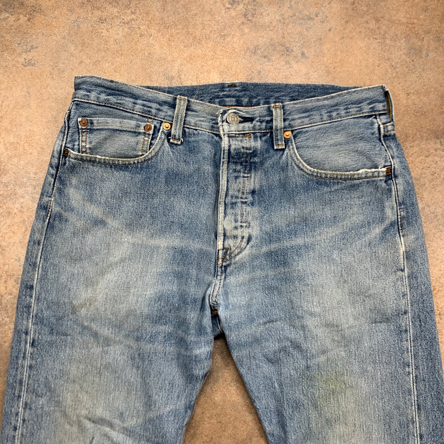 LEVI'S 501 Jeans W32 L30 Mens Regular Fit Straight Blue