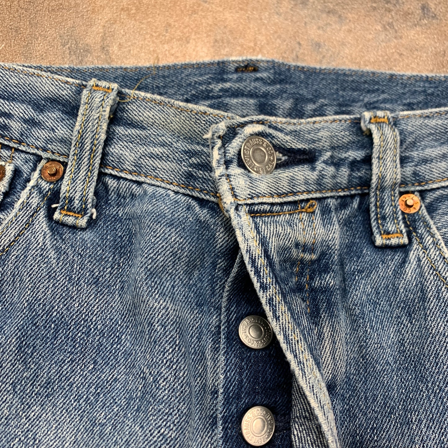 LEVI'S 501 Jeans W32 L30 Mens Regular Fit Straight Blue