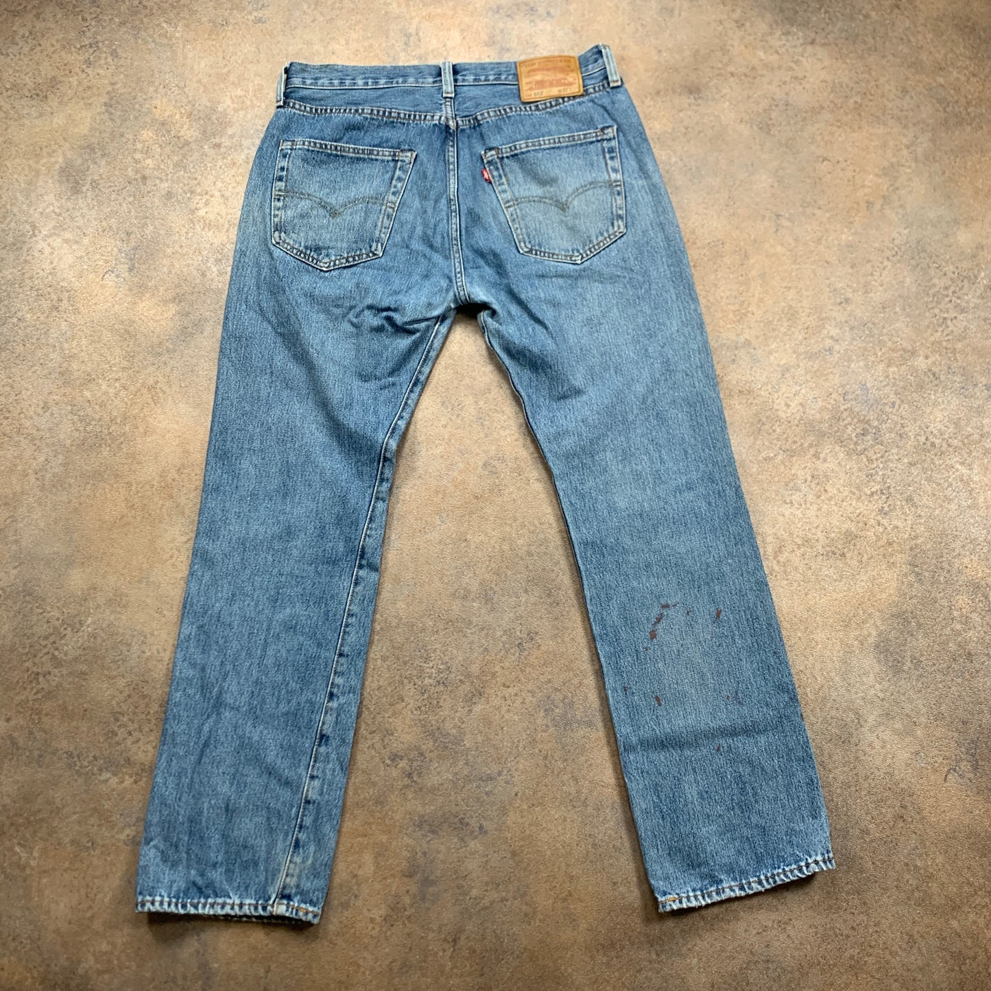 LEVI'S 501 Jeans W32 L30 Mens Regular Fit Straight Blue