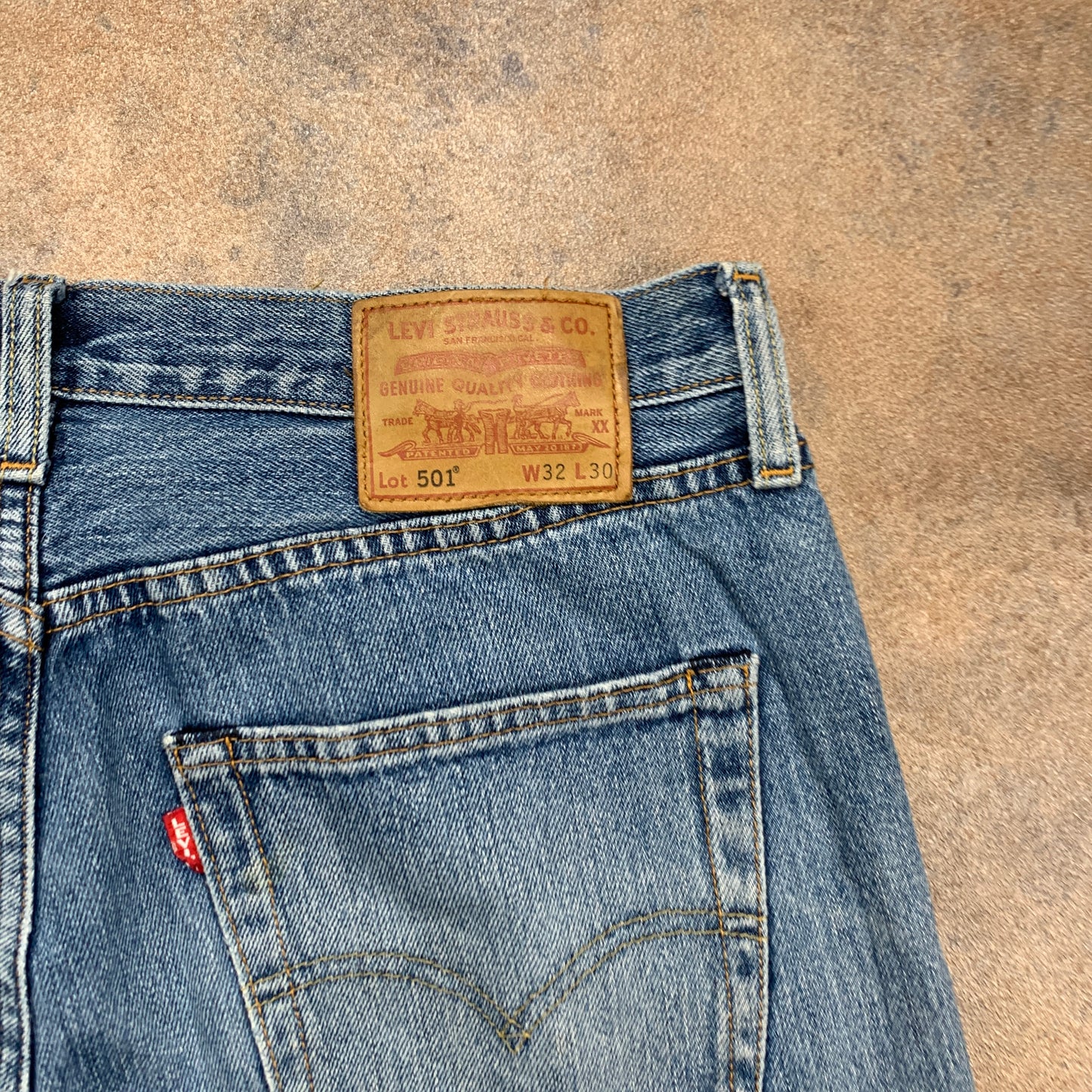 LEVI'S 501 Jeans W32 L30 Mens Regular Fit Straight Blue