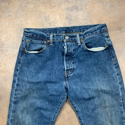 LEVI'S 501 Jeans W32 L27 Mens Regular Fit Straight Blue