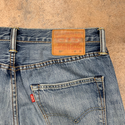 LEVI'S 501 Jeans W32 L28 Mens Regular Fit Straight Blue