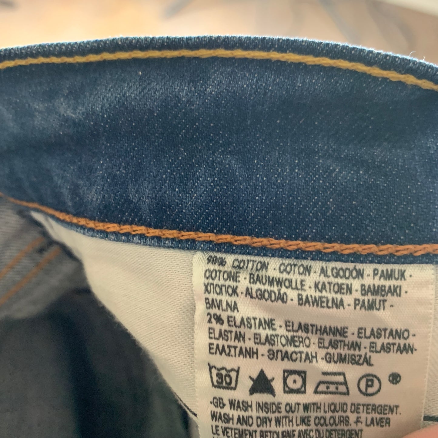 Vintage LEVI'S 519 Jeans W32 L34 Mens Skinny Fit Blue