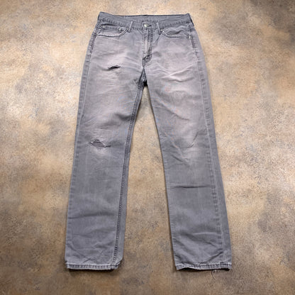 LEVI'S 514 Jeans W32 L32 Mens Regular Fit Straight Grey