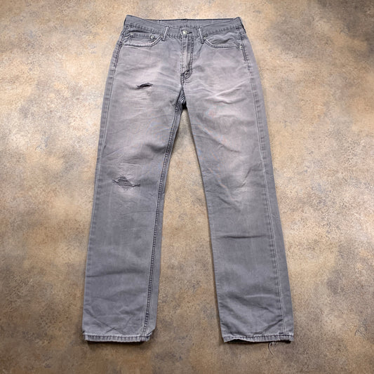 LEVI'S 514 Jeans W32 L32 Mens Regular Fit Straight Grey