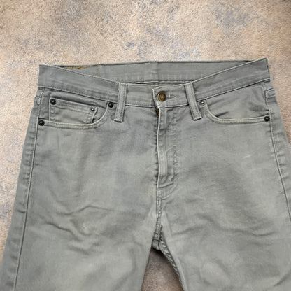 LEVI'S 513 Jeans W31 L31 Mens Slim Fit Grey