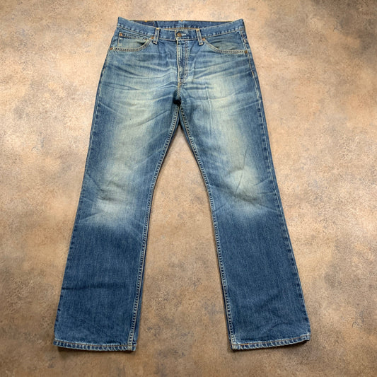 Vintage LEVI'S 507 Jeans W34 L32 Mens Bootcut Fit Blue