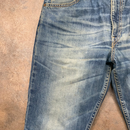 Vintage LEVI'S 507 Jeans W34 L32 Mens Bootcut Fit Blue