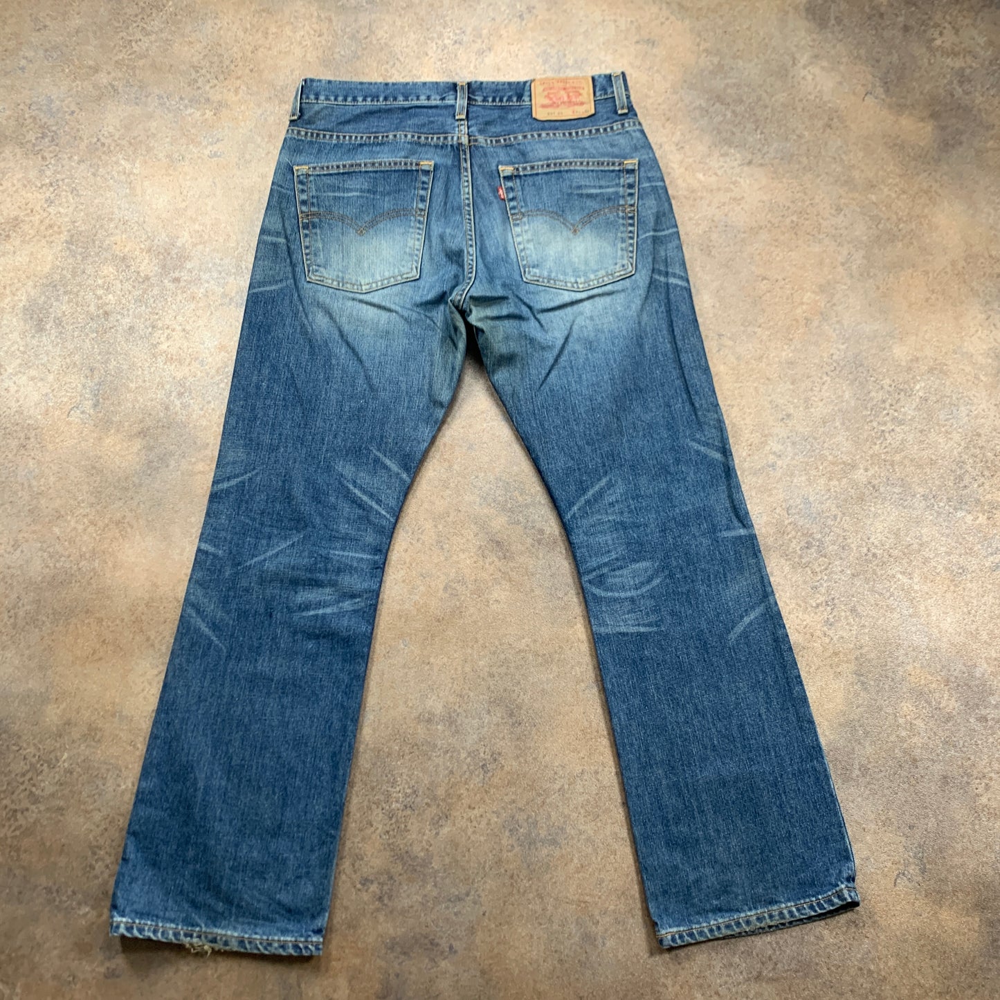 Vintage LEVI'S 507 Jeans W34 L32 Mens Bootcut Fit Blue
