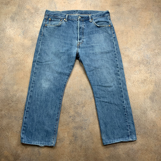 LEVI'S 501 Jeans W36 L25 Mens Regular Fit Straight Blue
