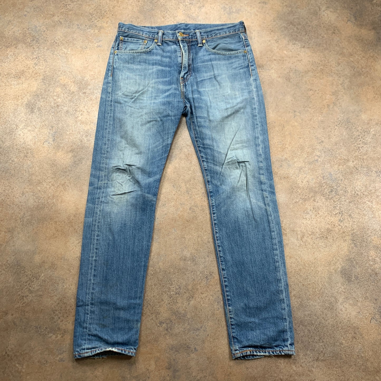 LEVI'S 508 Jeans W32 L32 Mens Slim Fit Straight Blue
