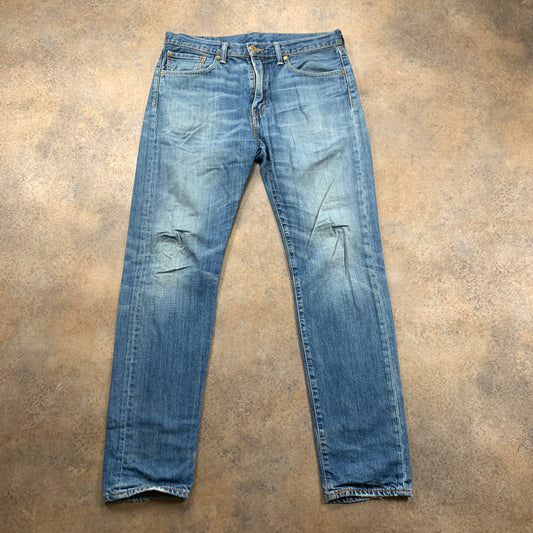 LEVI'S 508 Jeans W32 L32 Mens Slim Fit Straight Blue