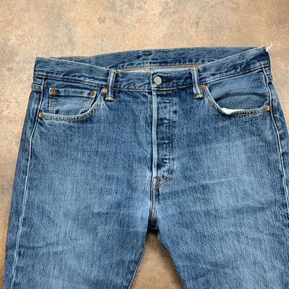 LEVI'S 501 Jeans W36 L25 Mens Regular Fit Straight Blue