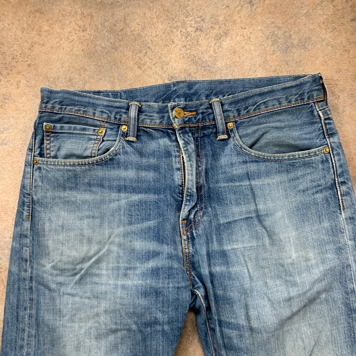 LEVI'S 508 Jeans W32 L32 Mens Slim Fit Straight Blue