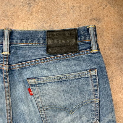 LEVI'S 508 Jeans W32 L32 Mens Slim Fit Straight Blue
