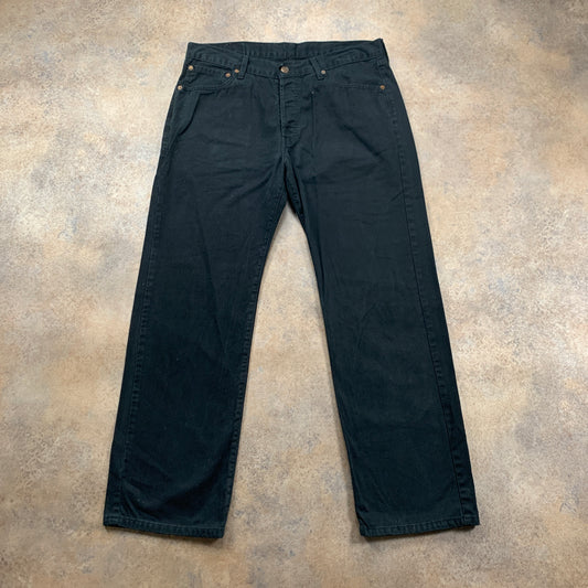 Vintage LEVI'S 582 Jeans W34 L30 Mens Relaxed Fit Straight Black