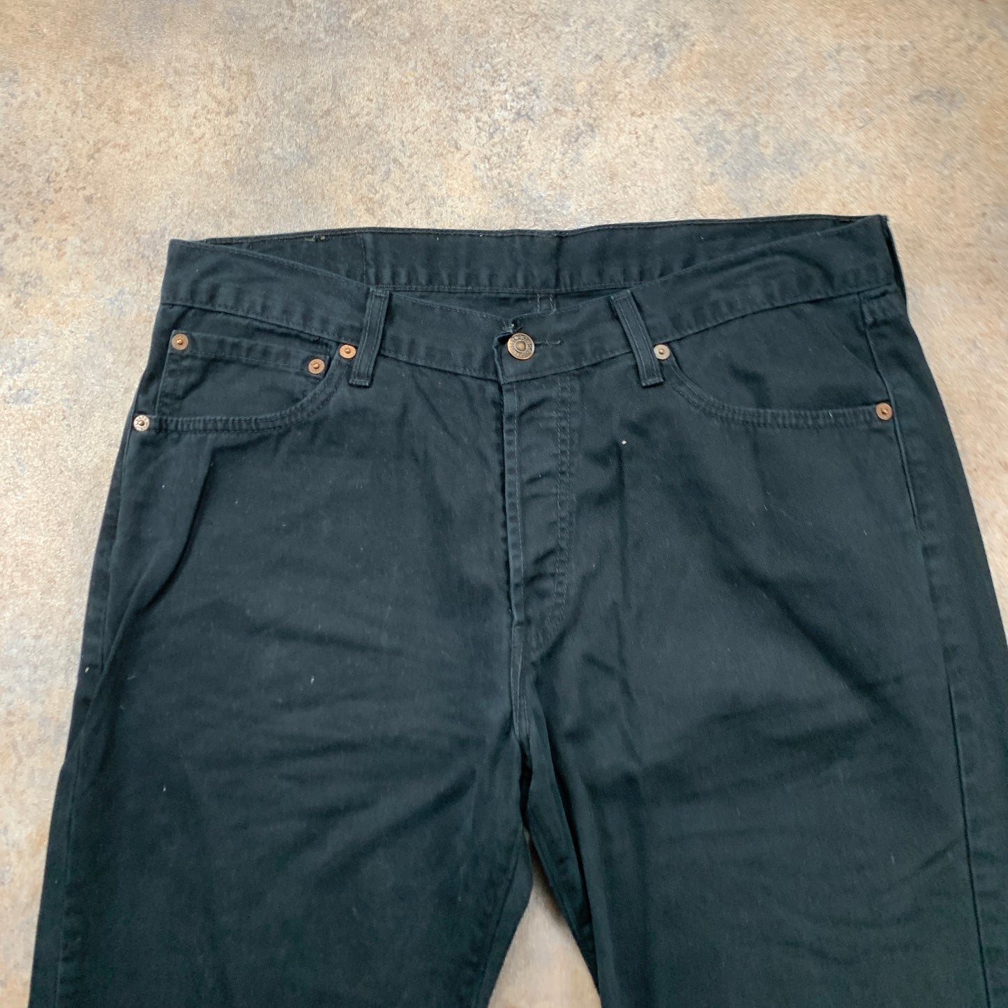 Vintage LEVI'S 582 Jeans W34 L30 Mens Relaxed Fit Straight Black