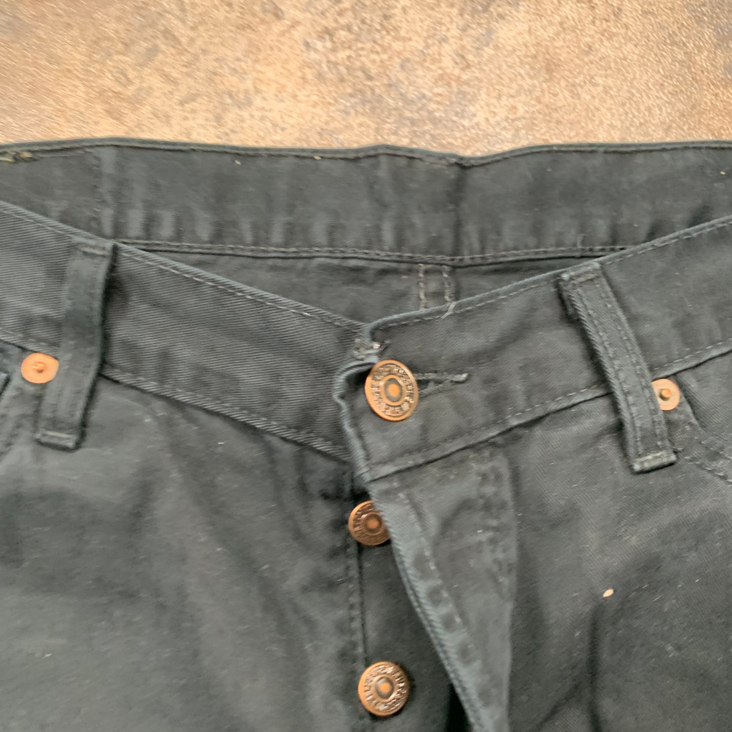 Vintage LEVI'S 582 Jeans W34 L30 Mens Relaxed Fit Straight Black