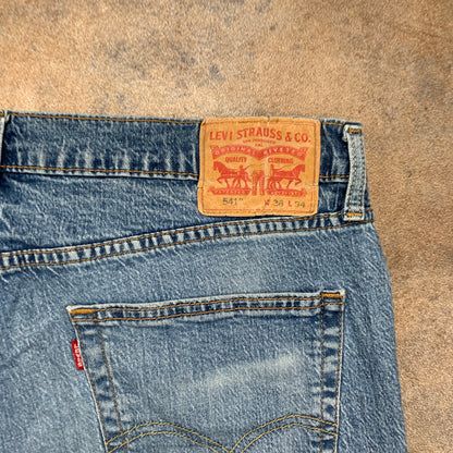 LEVI'S 541 Jeans W36 L33 Mens Slim Fit Tapered Blue