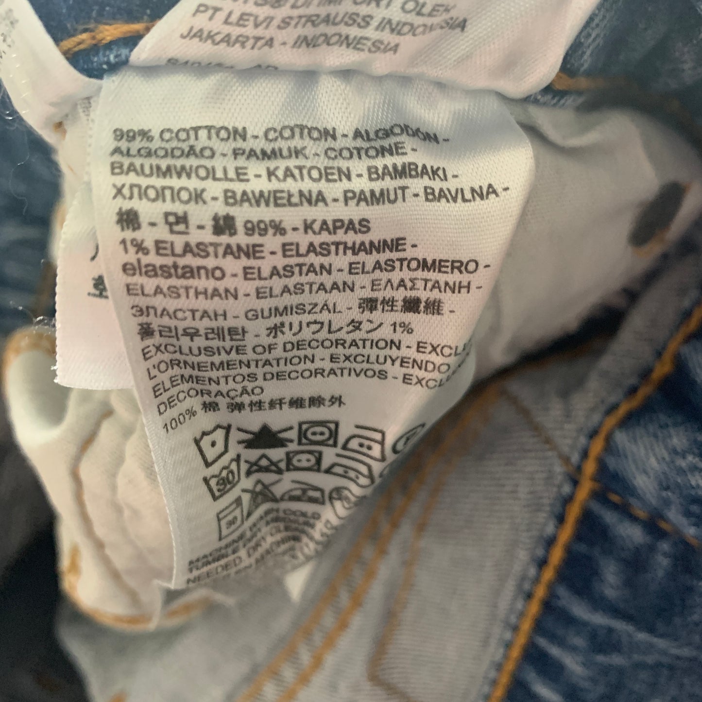 LEVI'S 541 Jeans W36 L33 Mens Slim Fit Tapered Blue
